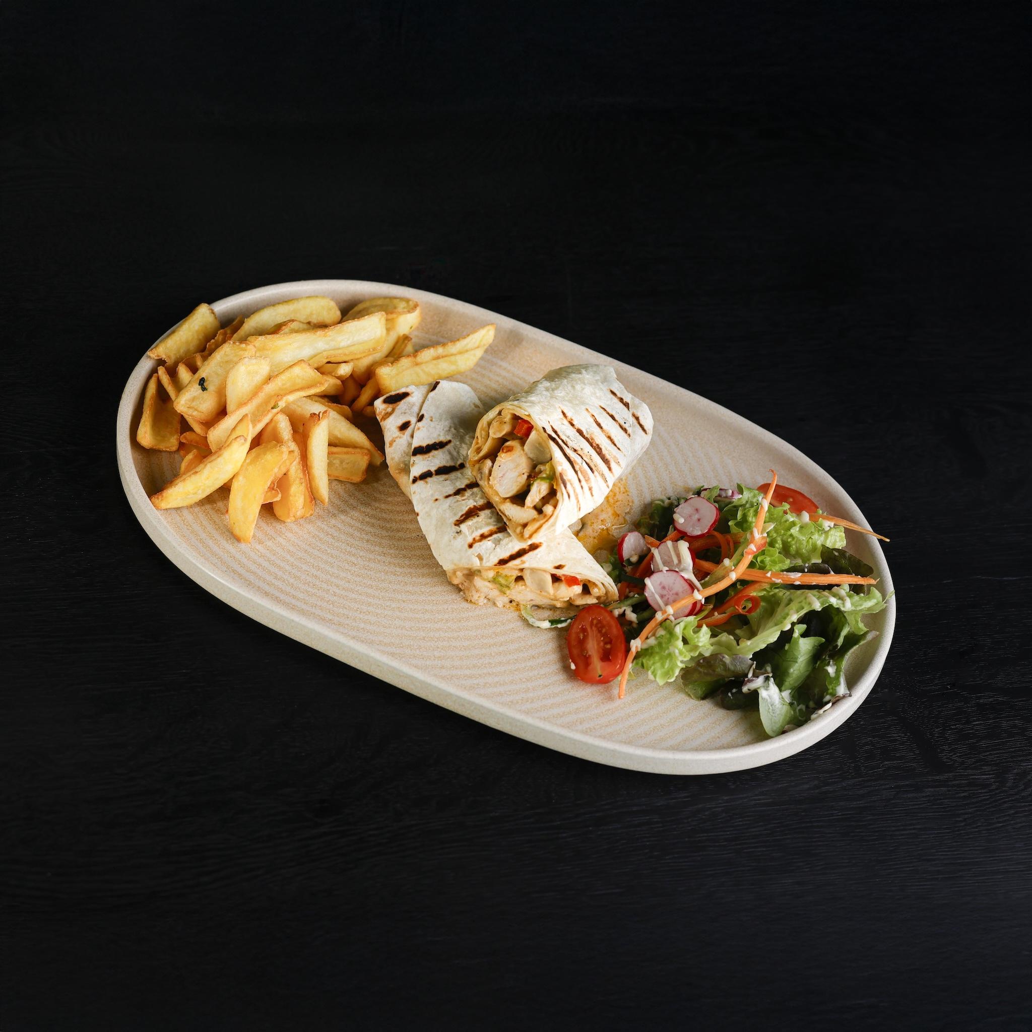 crispy chicken wrap